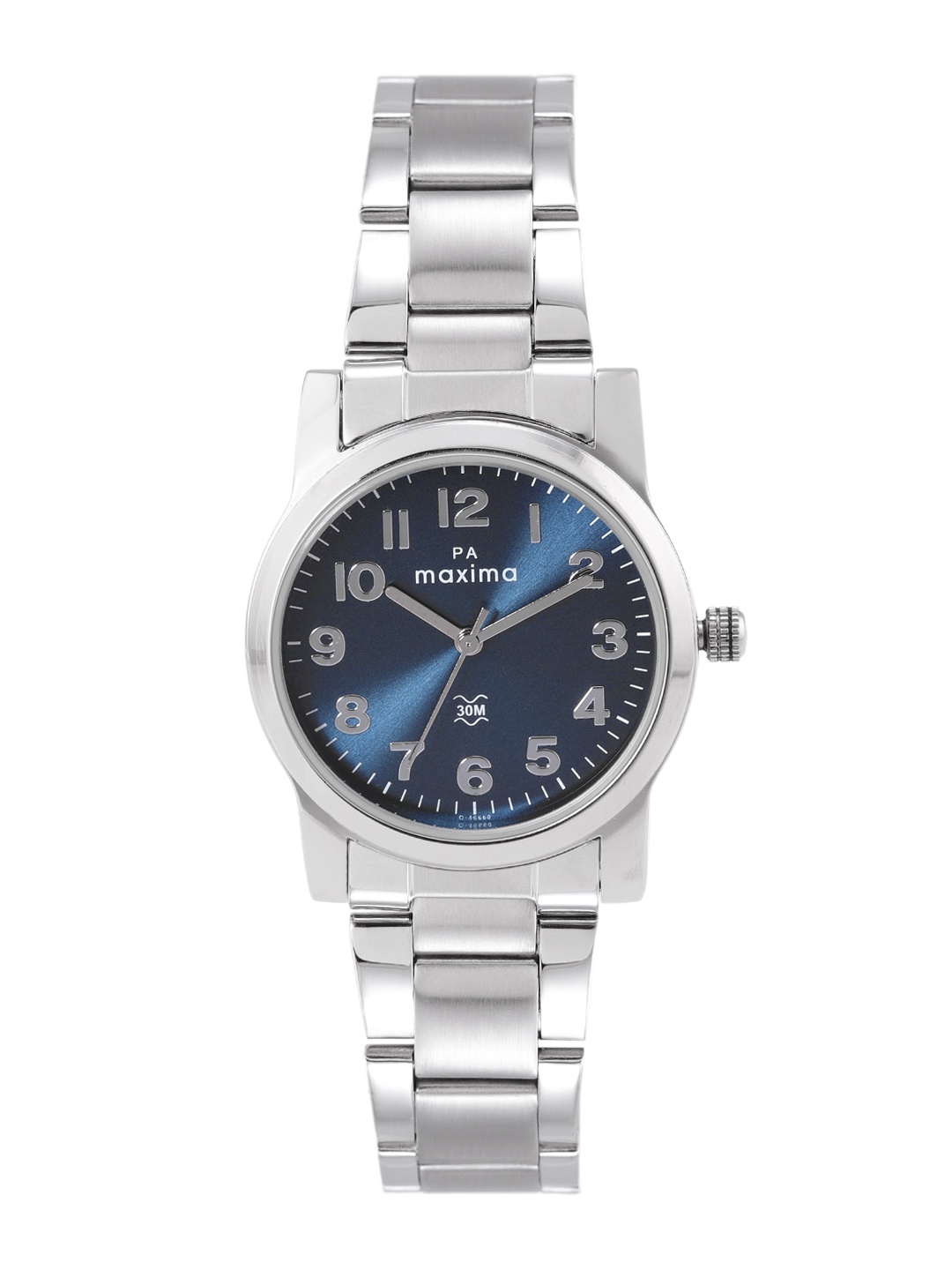 

maxima Women Stainless Steel Bracelet Style Straps Analogue Watch O-46660CMLI, Blue