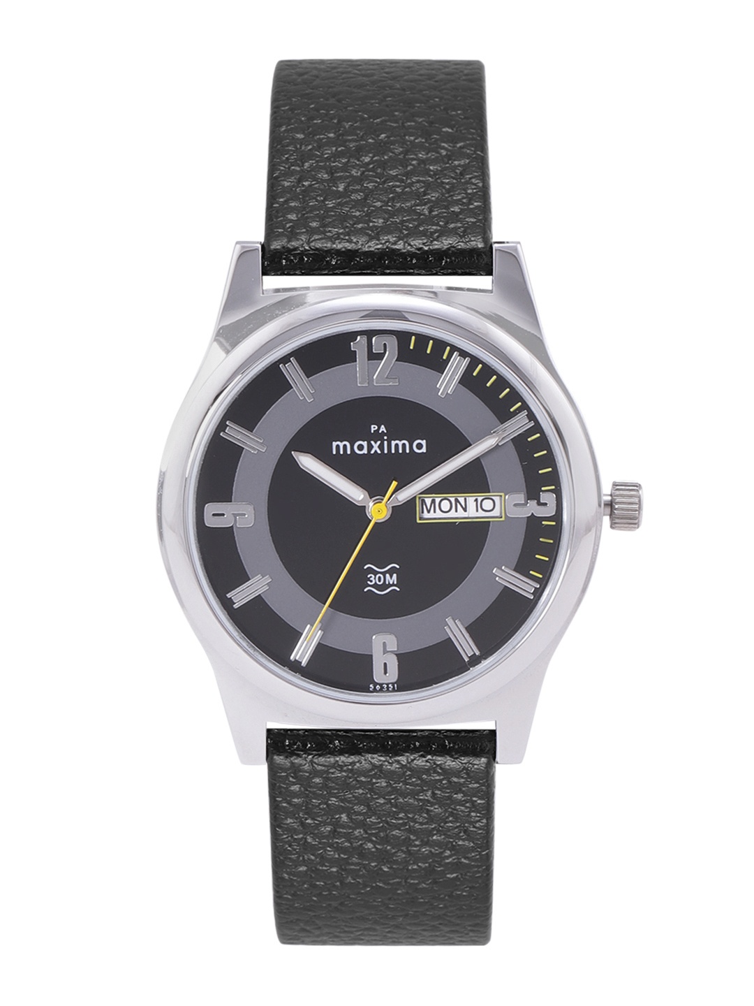 

maxima Men Stainless Steel Dial Analogue Watch O-56251LMGI, Black