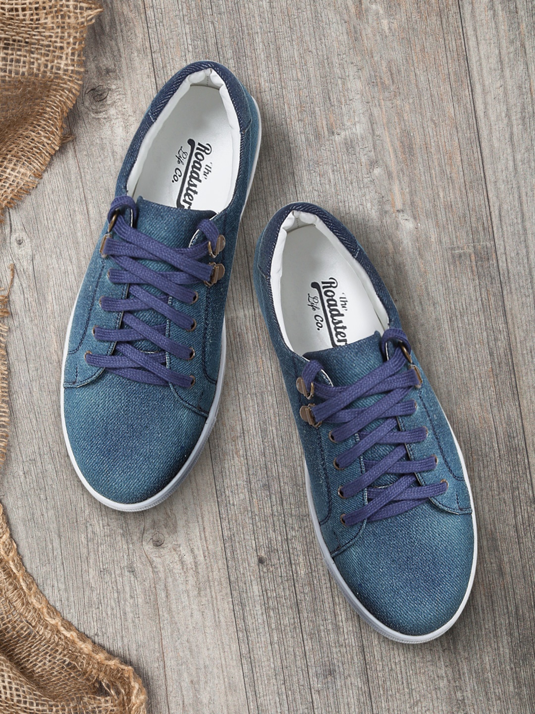 

Roadster Women Blue Denim Sneakers