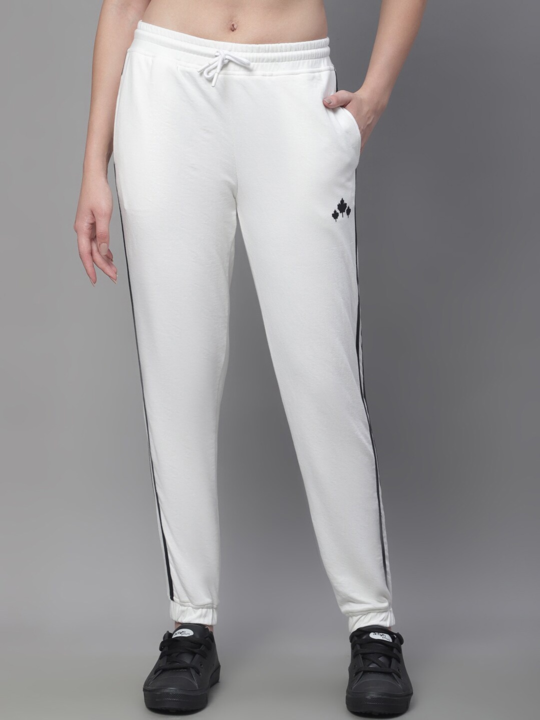 

Rute Women Regular Fit Cotton Joggers, White