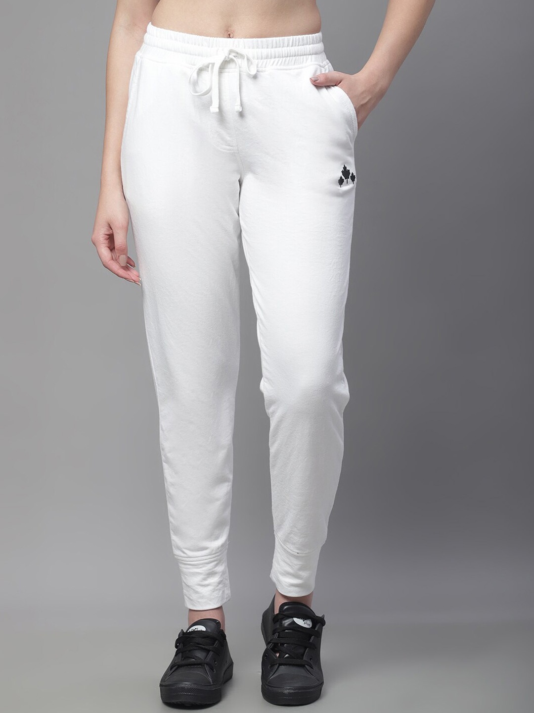 

Rute Women Regular Fit Cotton Joggers, White