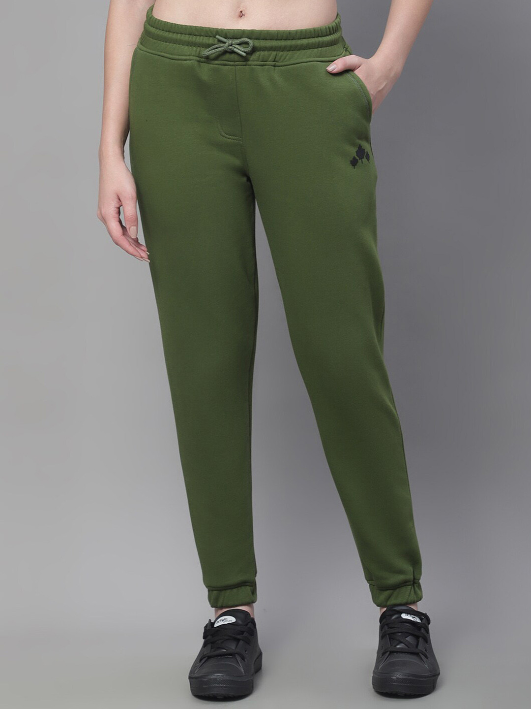 

Rute Women Regular Fit Cotton Joggers, Green