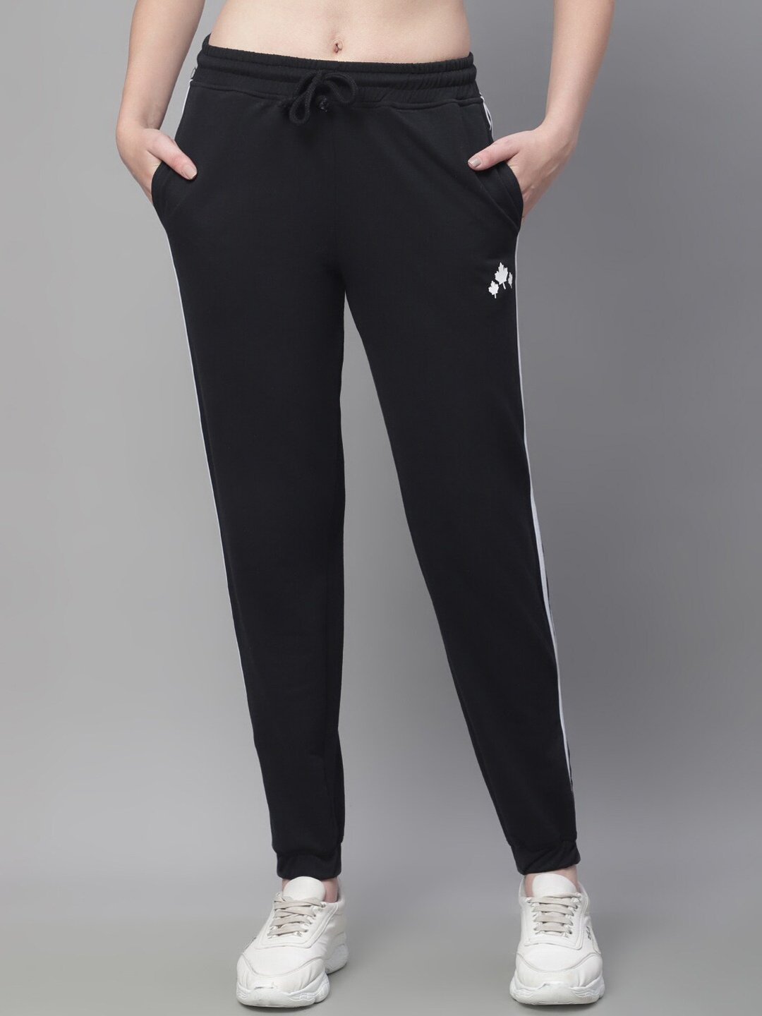 

Rute Women Regular Fit Cotton Joggers, Black