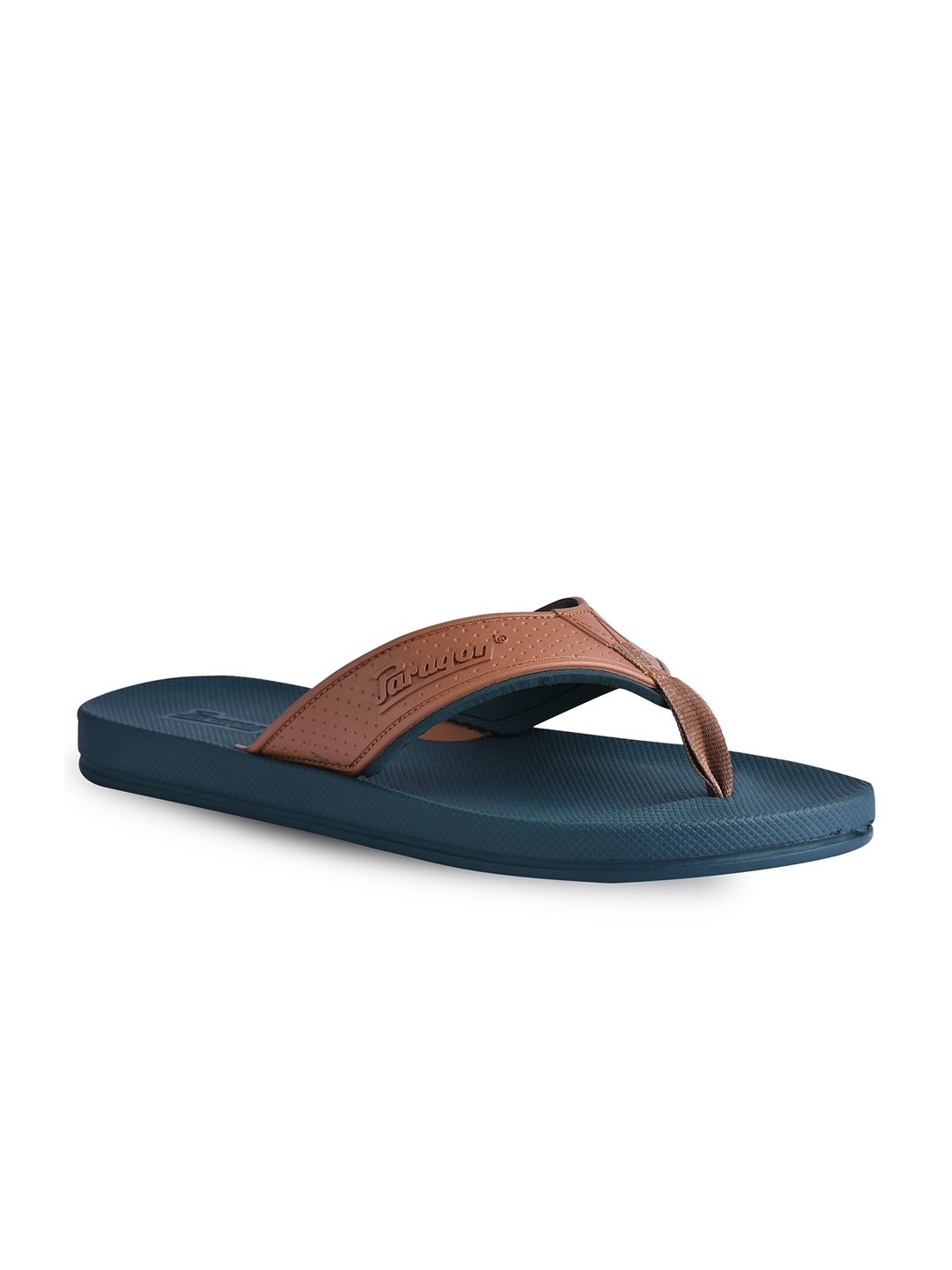 

Paragon Men Textured Thong Flip-Flops, Teal