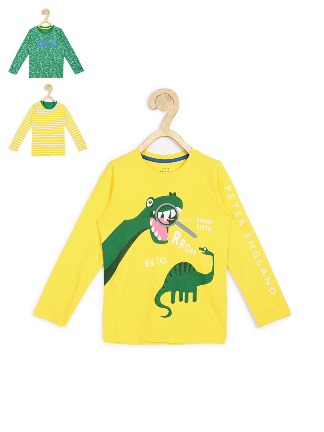 

Peter England Boys Pack Of 3 Printed T-shirt, Yellow