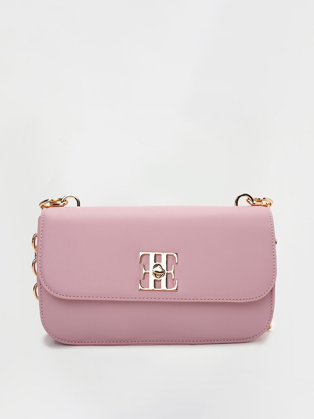 

ELLE Women Structured Sling Bag, Pink