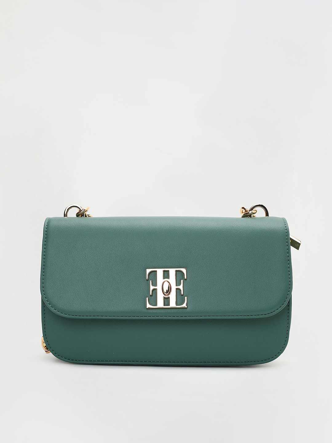 

ELLE Women Structured Sling Bag, Green