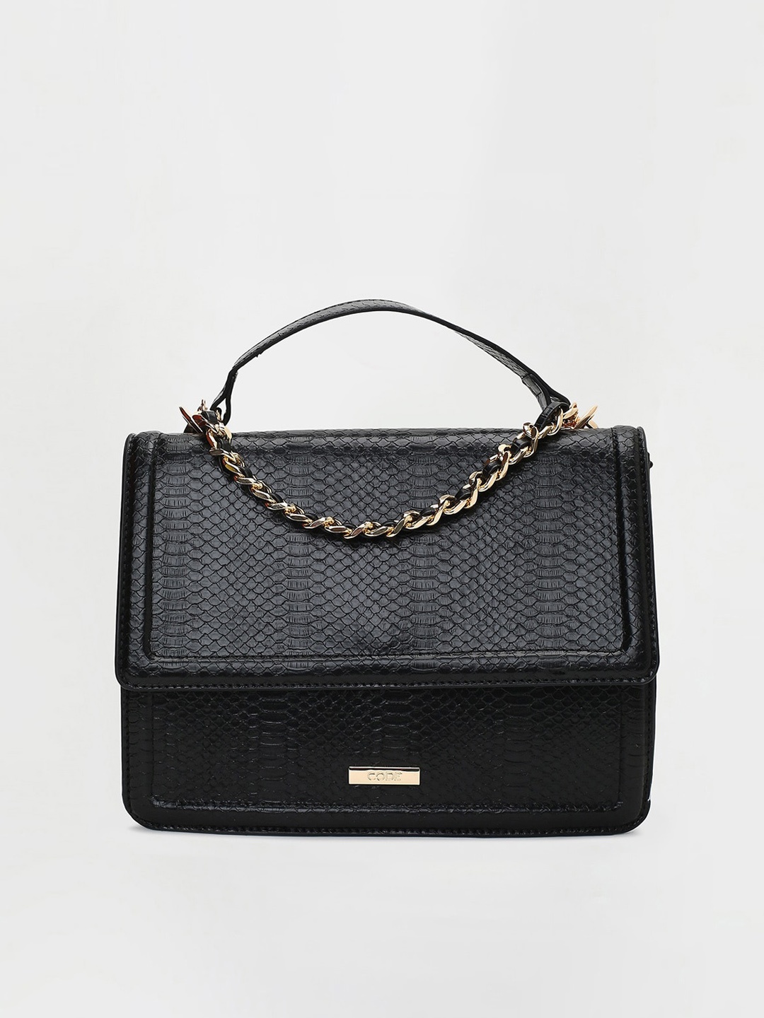 

CODE by Lifestyle Women Textured Handheld Bag, Black