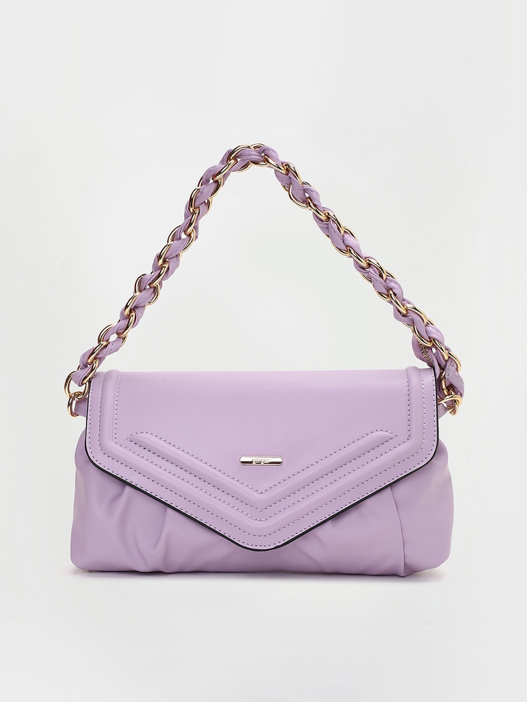 

Ginger by Lifestyle Water Resistant Structured Shoulder Bag, Purple
