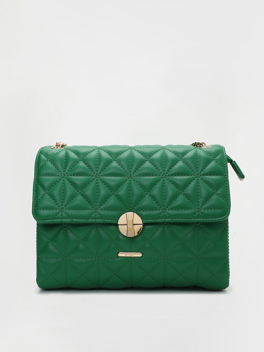 

Ginger by Lifestyle Textured Structured Sling Bag with Quilted, Green