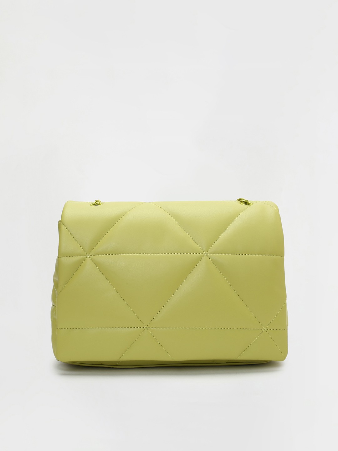 

Ginger by Lifestyle Structured Sling Bag with Quilted, Lime green