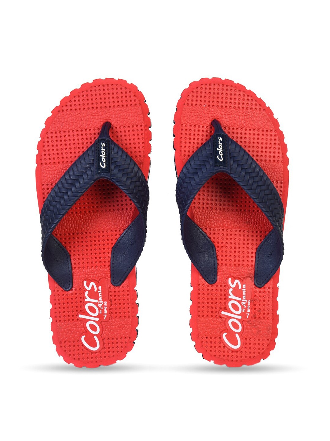 

Ajanta Men Self Design Thong Flip-Flops, Red