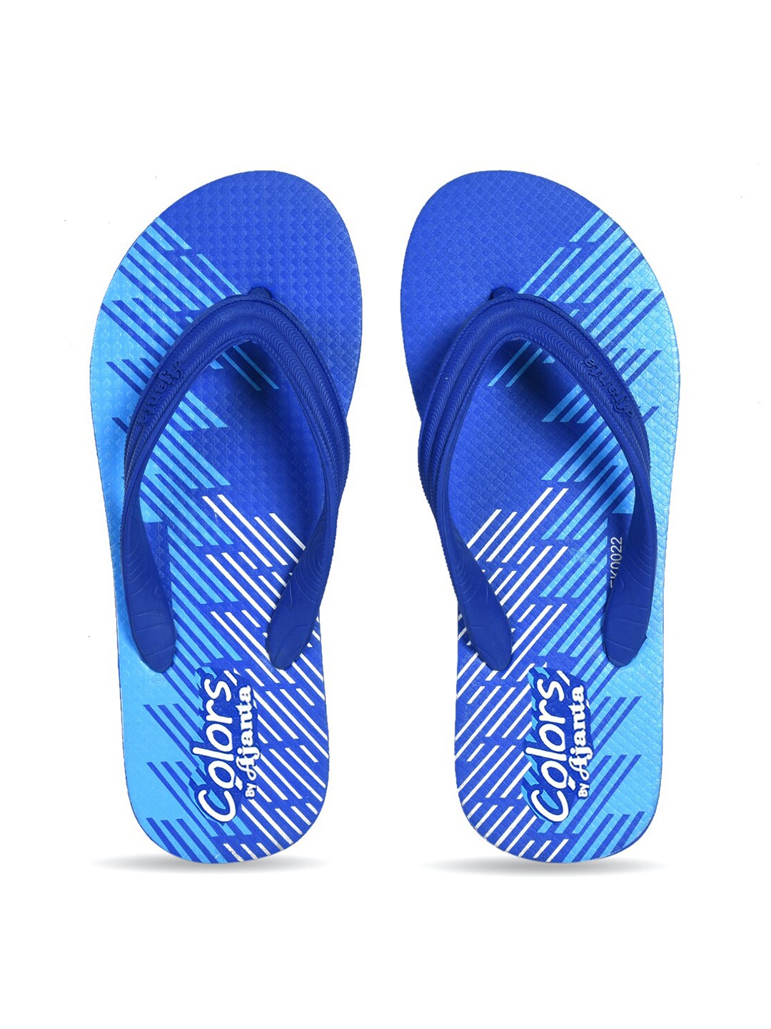 

Ajanta Men Striped Thong Flip-Flops, Blue