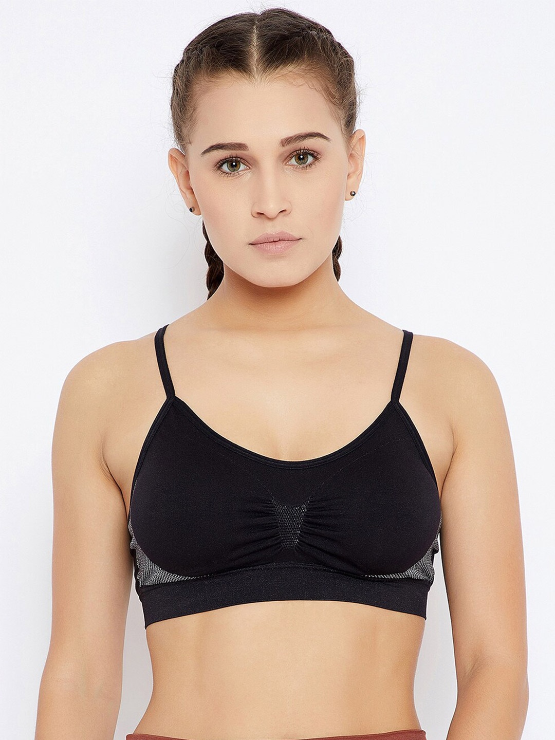

C9 AIRWEAR Seamless Non Padded All Day Comfort Rapid Dry Super Support Bar, Black