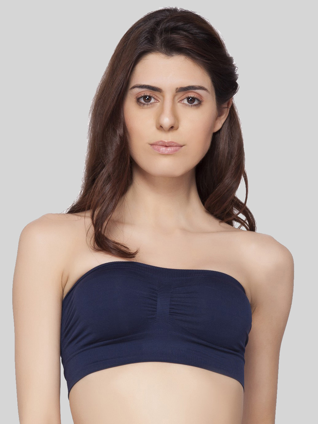 

C9 AIRWEAR Seamless Pack Of 2 Non Padded All Day Comfort Rapid Dry Super Support Tube Bar, Navy blue