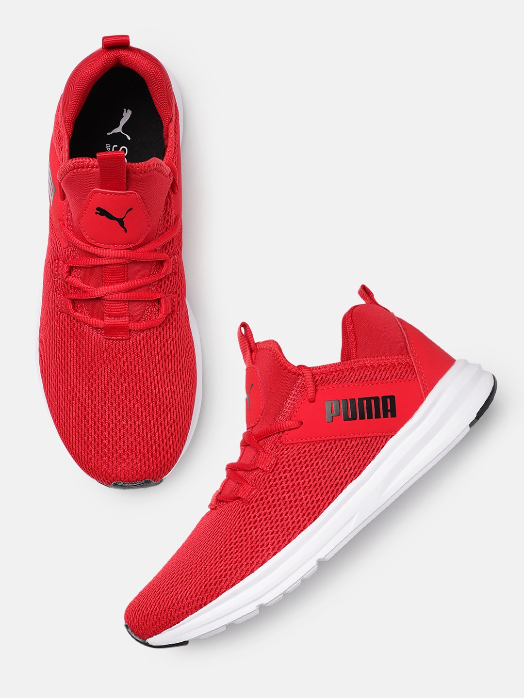 

Puma Men Enzo Leam Textile Running Shoes, Red