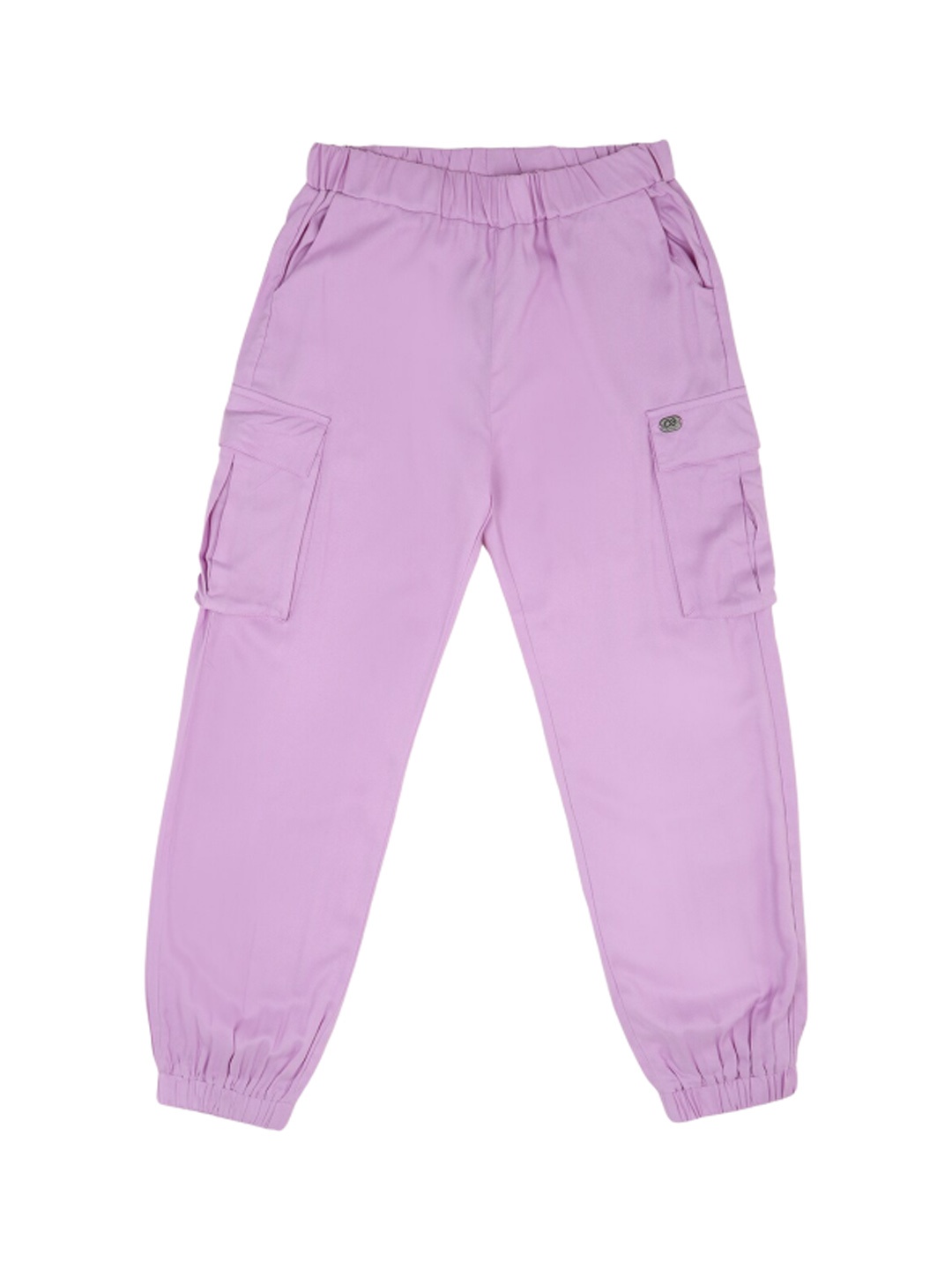 

Peter England Girls Regular Fit Cargo Joggers, Purple