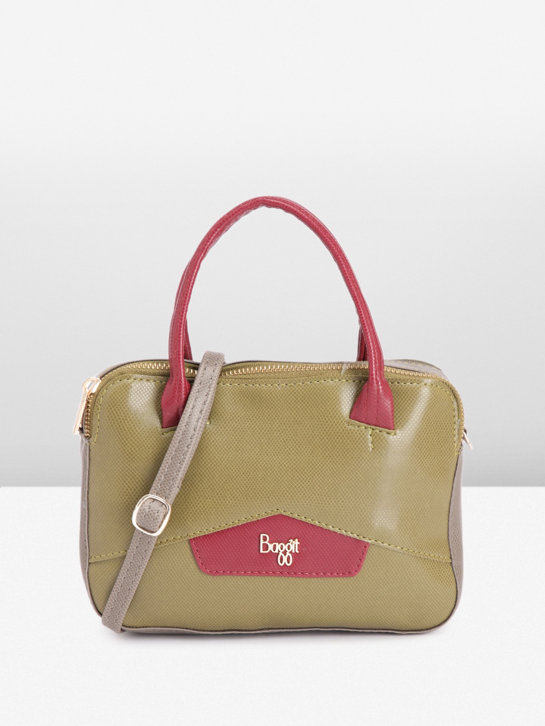 

Baggit Structured Handheld Bag, Green
