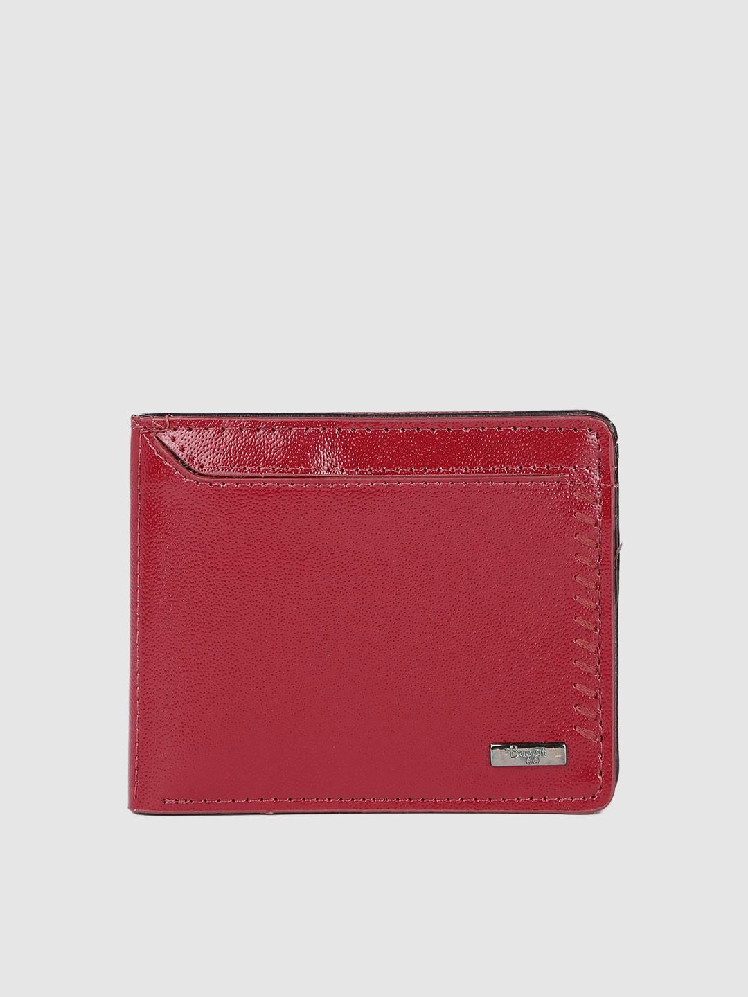 

Baggit Men Solid PU Two Fold Wallet, Red