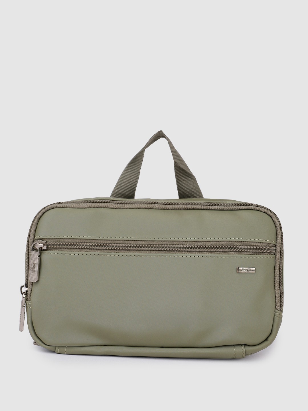 

Baggit Men Solid Travel Pouch, Green