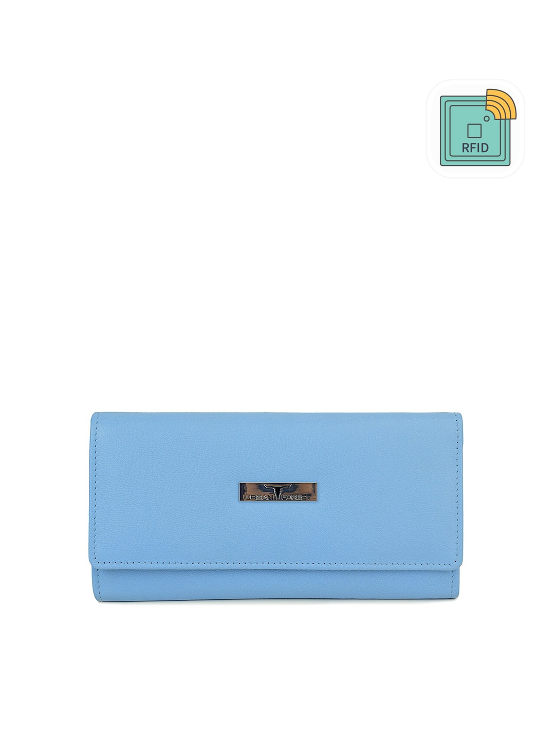 

URBAN FOREST Leather Two Fold Wallet, Blue