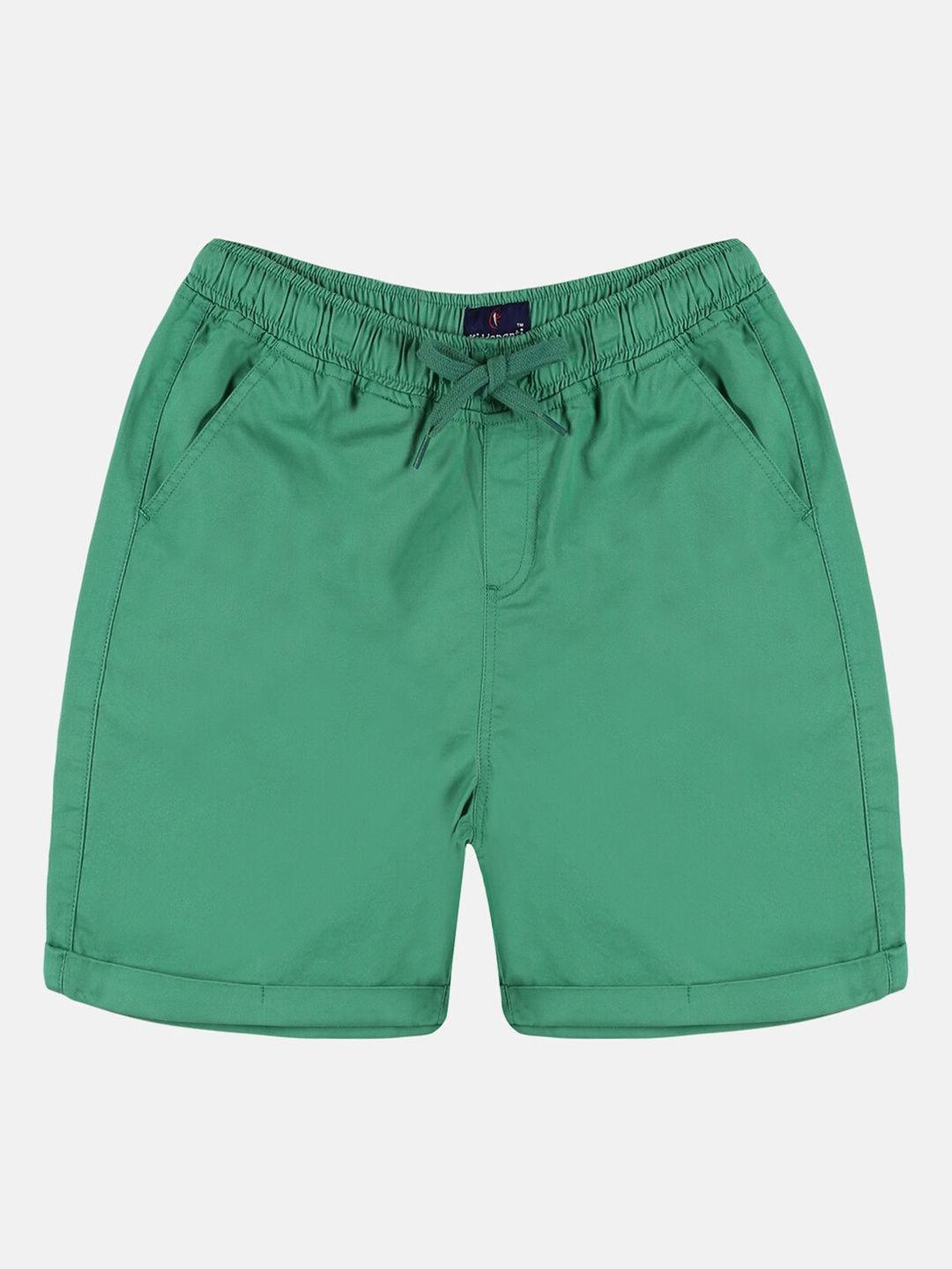 

KiddoPanti Boys Above Knee Pure Cotton Shorts, Green