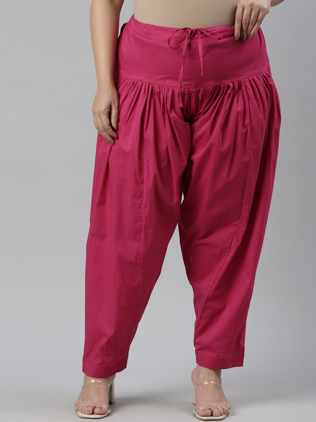 

Go Colors Pure Cotton Loose Fit Salwar, Rose