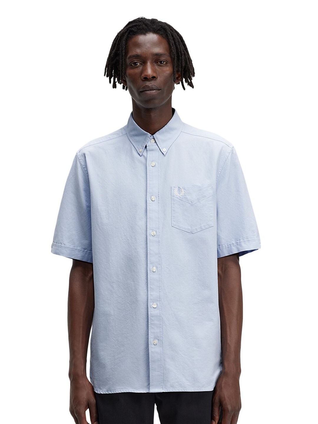 

Fred Perry Button-Down Collar Cotton Casual Shirt, Blue