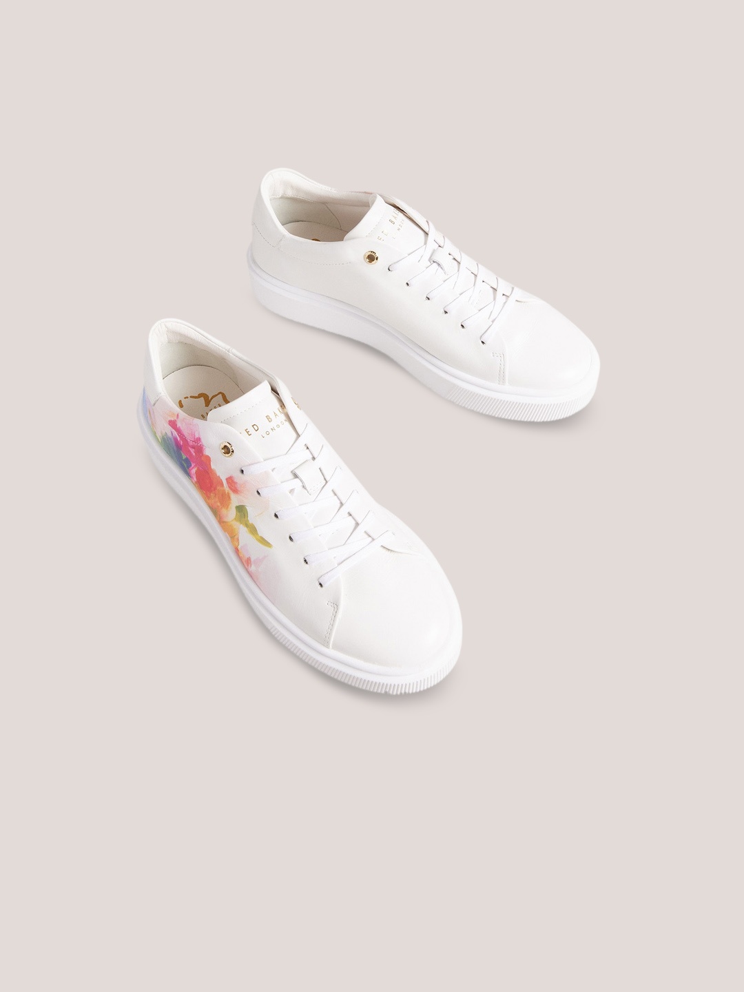 

Ted Baker Women Printed Comfort Insole Leather Basics Sneakers, White