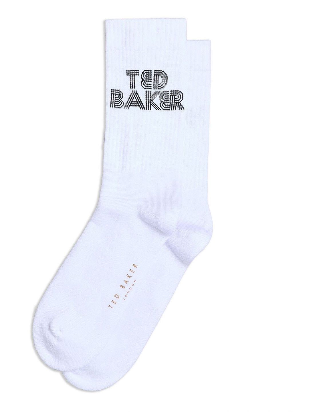 

Ted Baker Men Brand Logo printed Calf-Length Socks, White