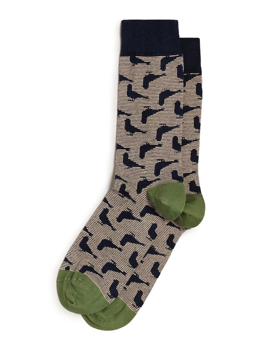 

Ted Baker Men Pigeon Printed Calf Length Socks, Navy blue