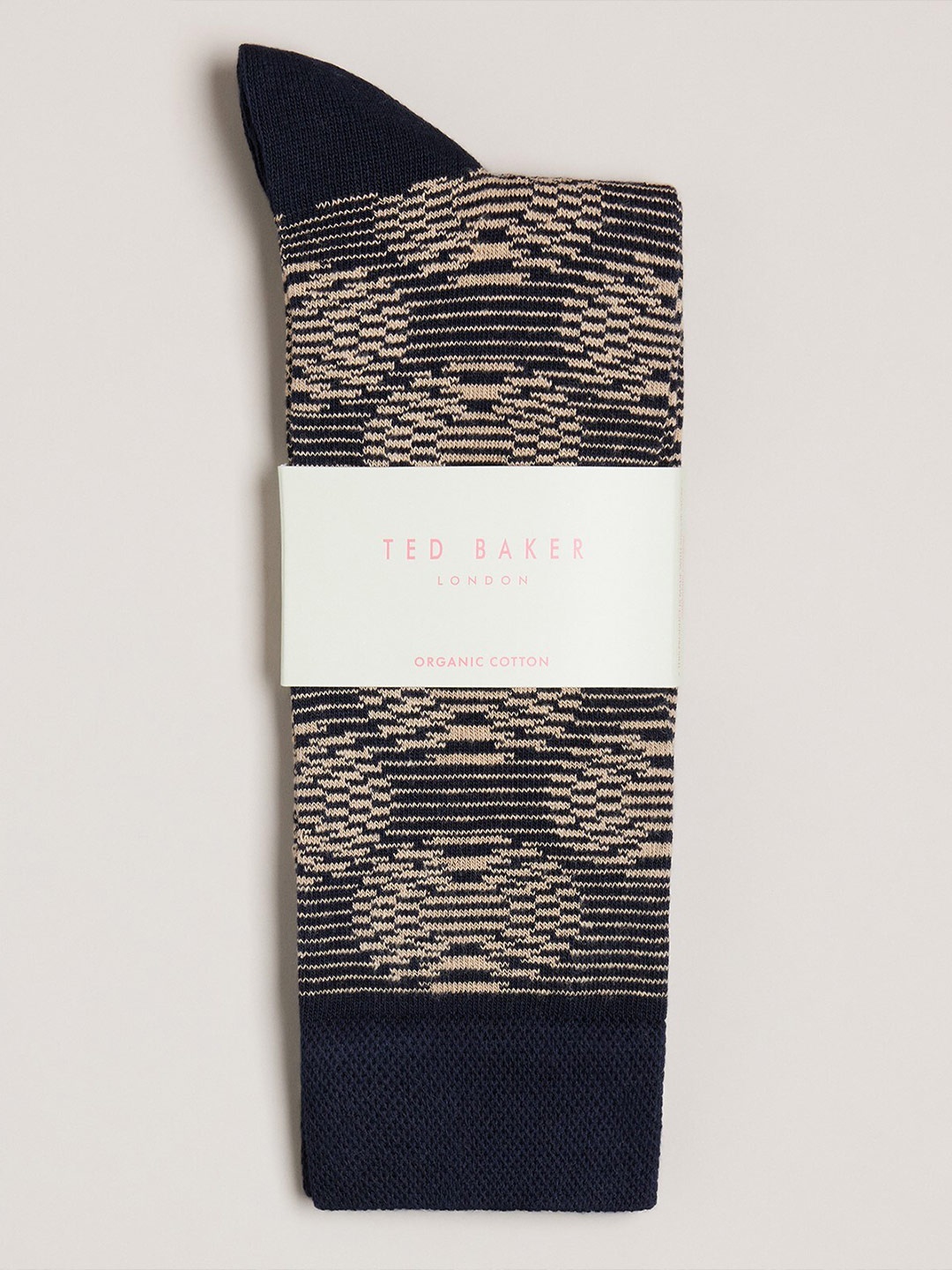 

Ted Baker Men Patterned Calf Length Socks, Navy blue