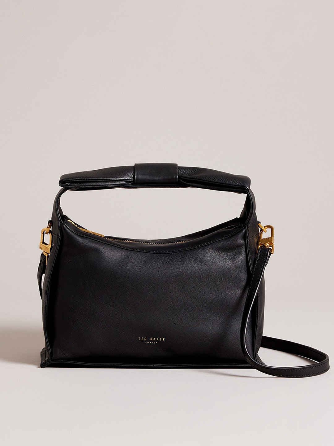 

Ted Baker Bow Details Structured Hobo Bag, Black