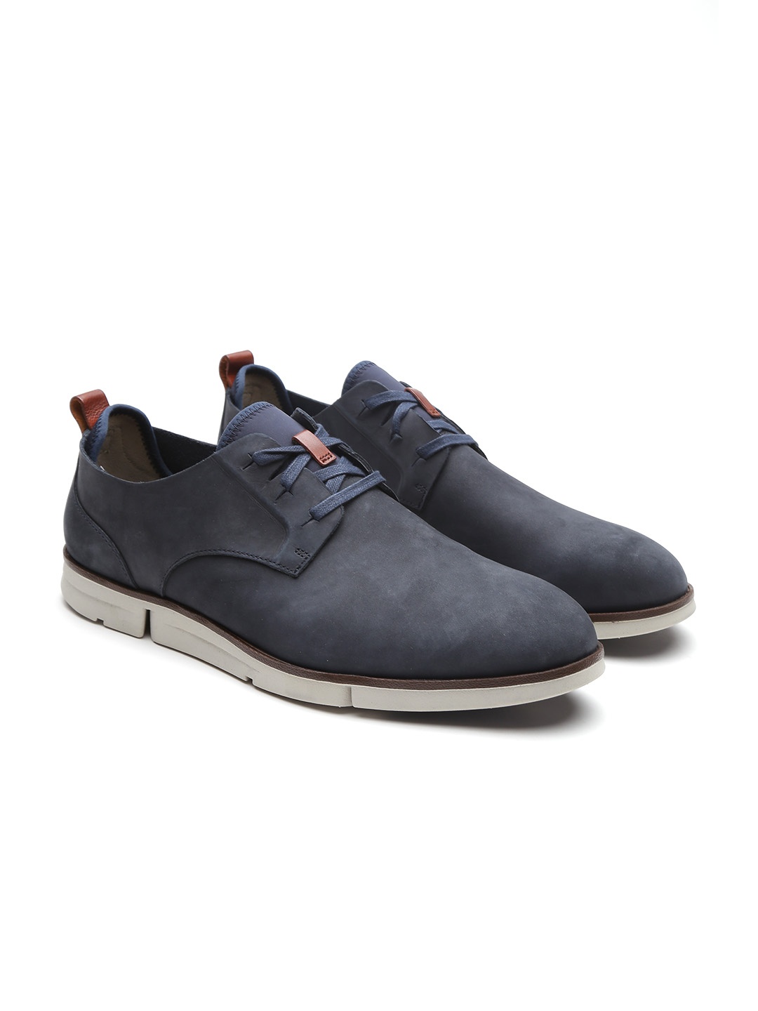 

Clarks Men Navy Blue Derbys