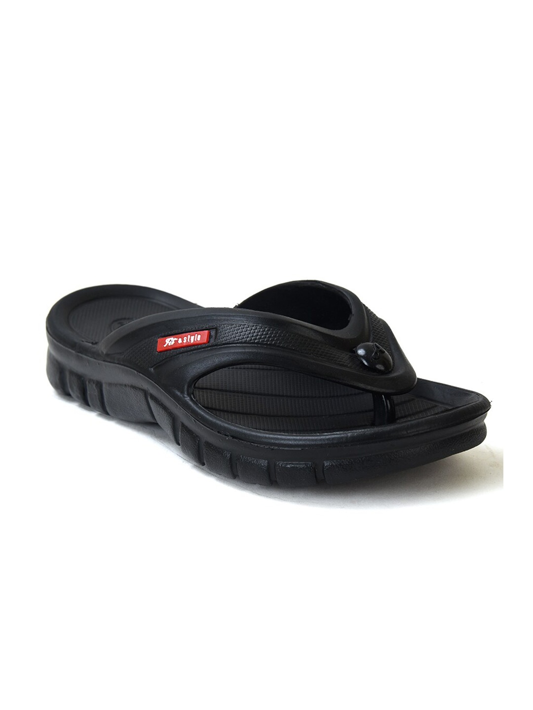

Ajanta Men Thong Flip-Flops, Black