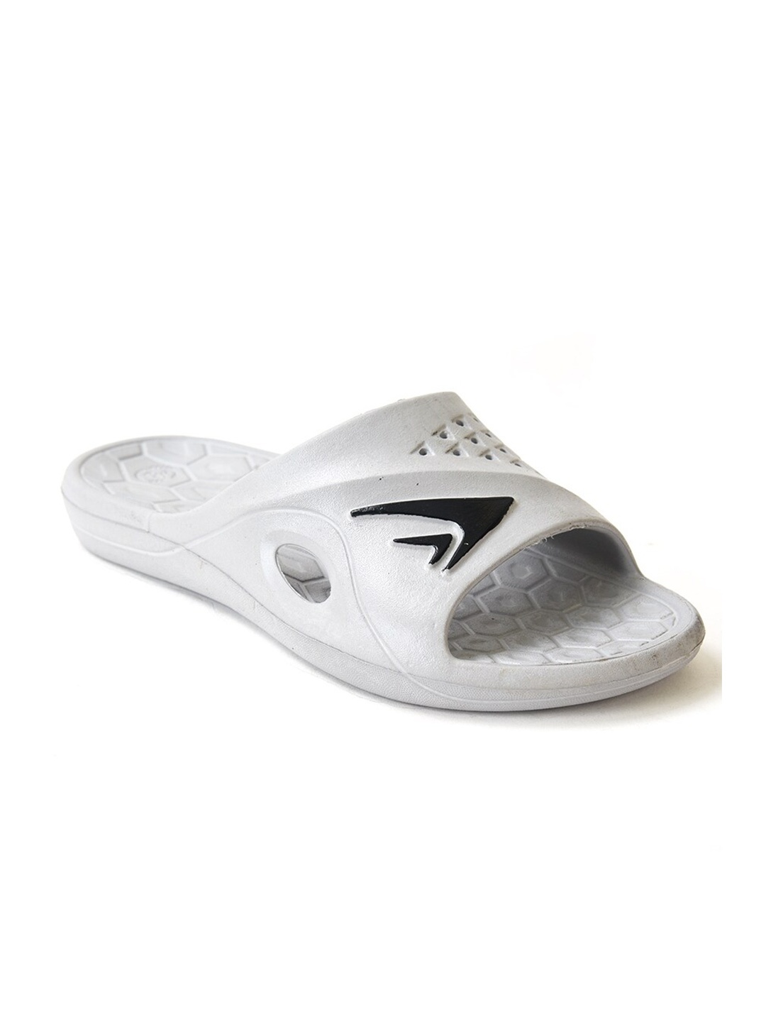 

Ajanta Men Self Design Sliders, Grey