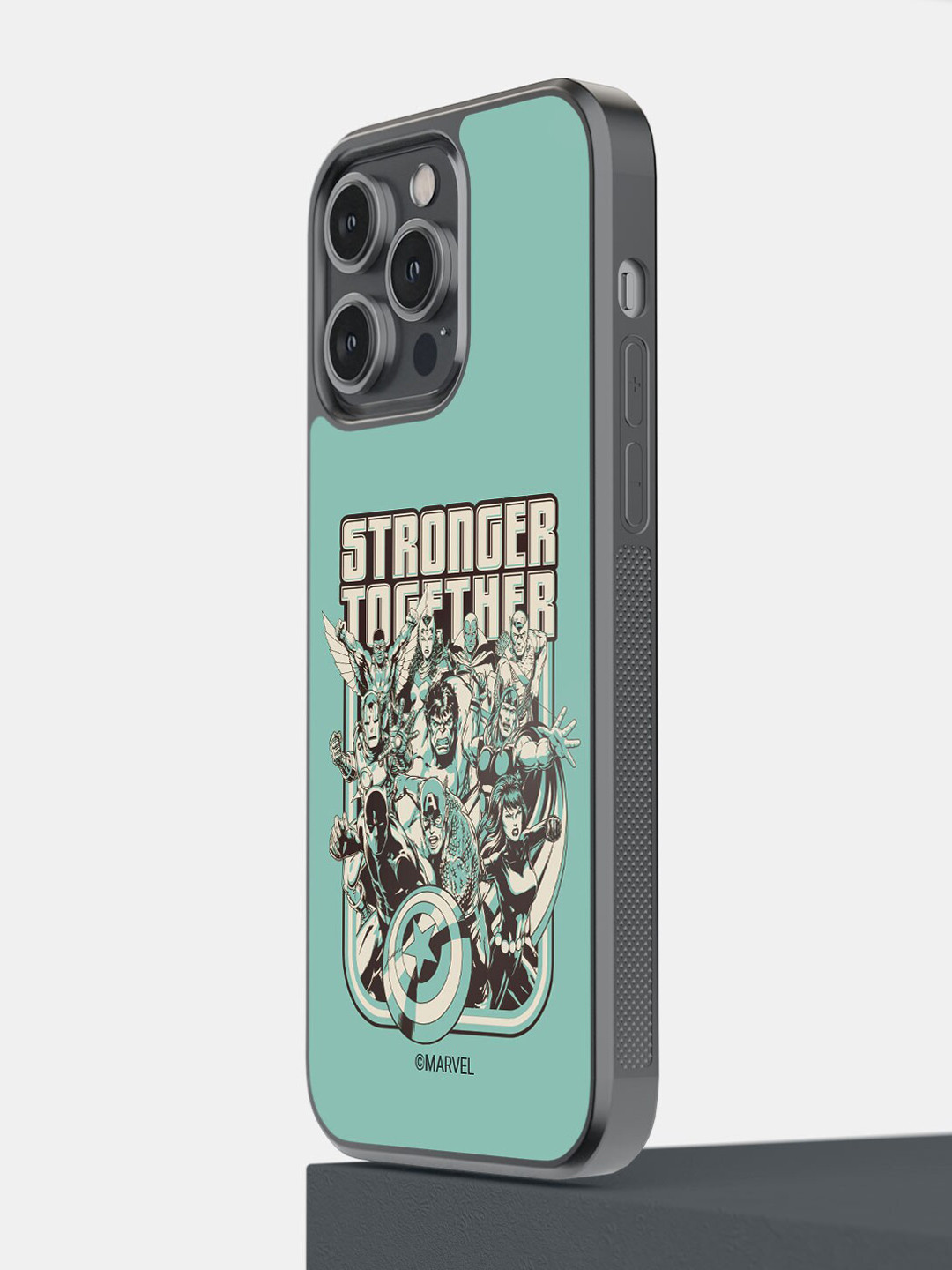 

macmerise Stronger Together Sketch Design iPhone 14 Pro Max Mobile Bumper Case, Green