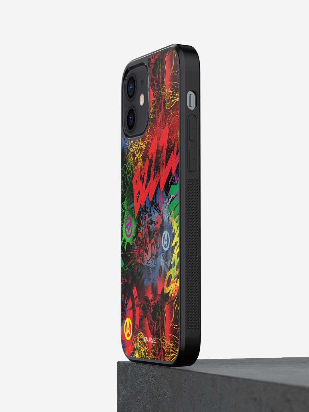 

macmerise Avenger Pattern Printed iPhone 12 Bumper Case, Multi