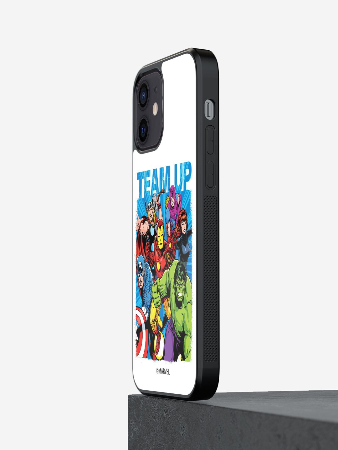 

macmerise Team Up Design iPhone 12 Bumper Case, White