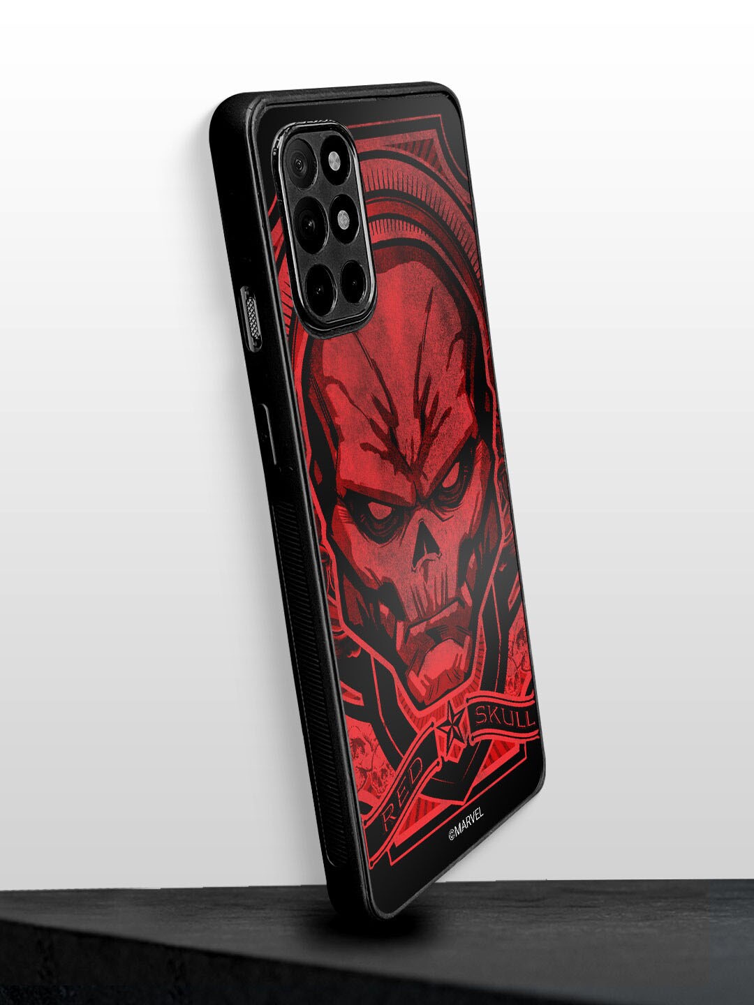 

macmerise Skull Design OnePlus 8T Bumper Back Case, Red