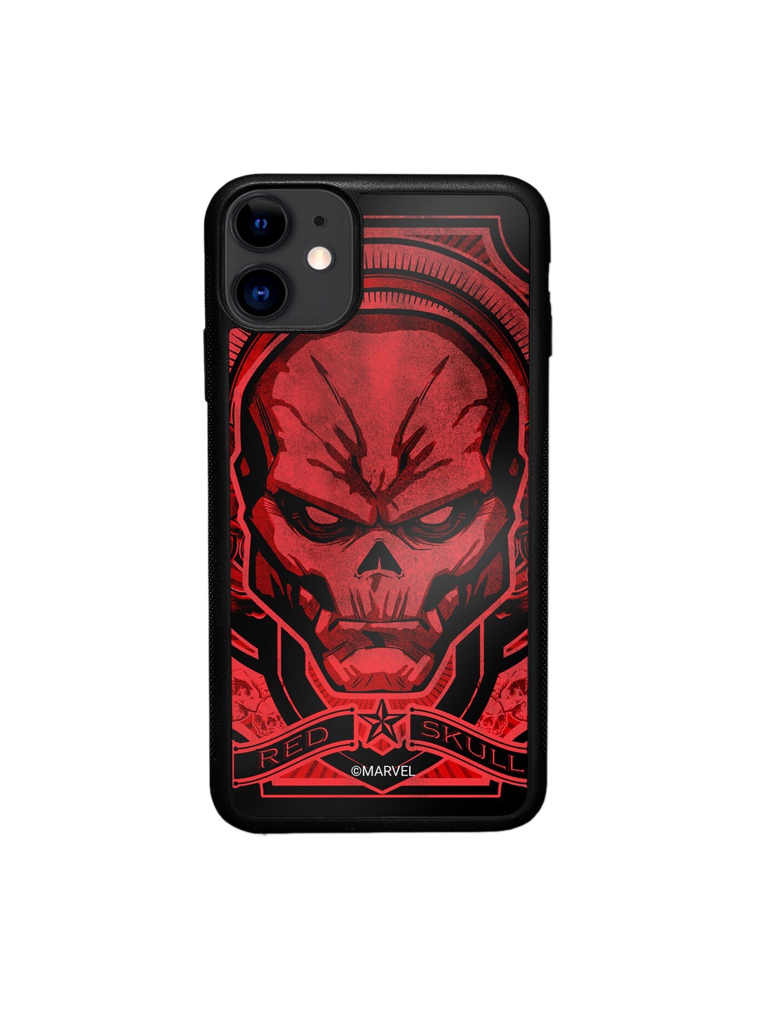 

Macmerise Skull Design Printed iPhone 11 Bumper Case, Red