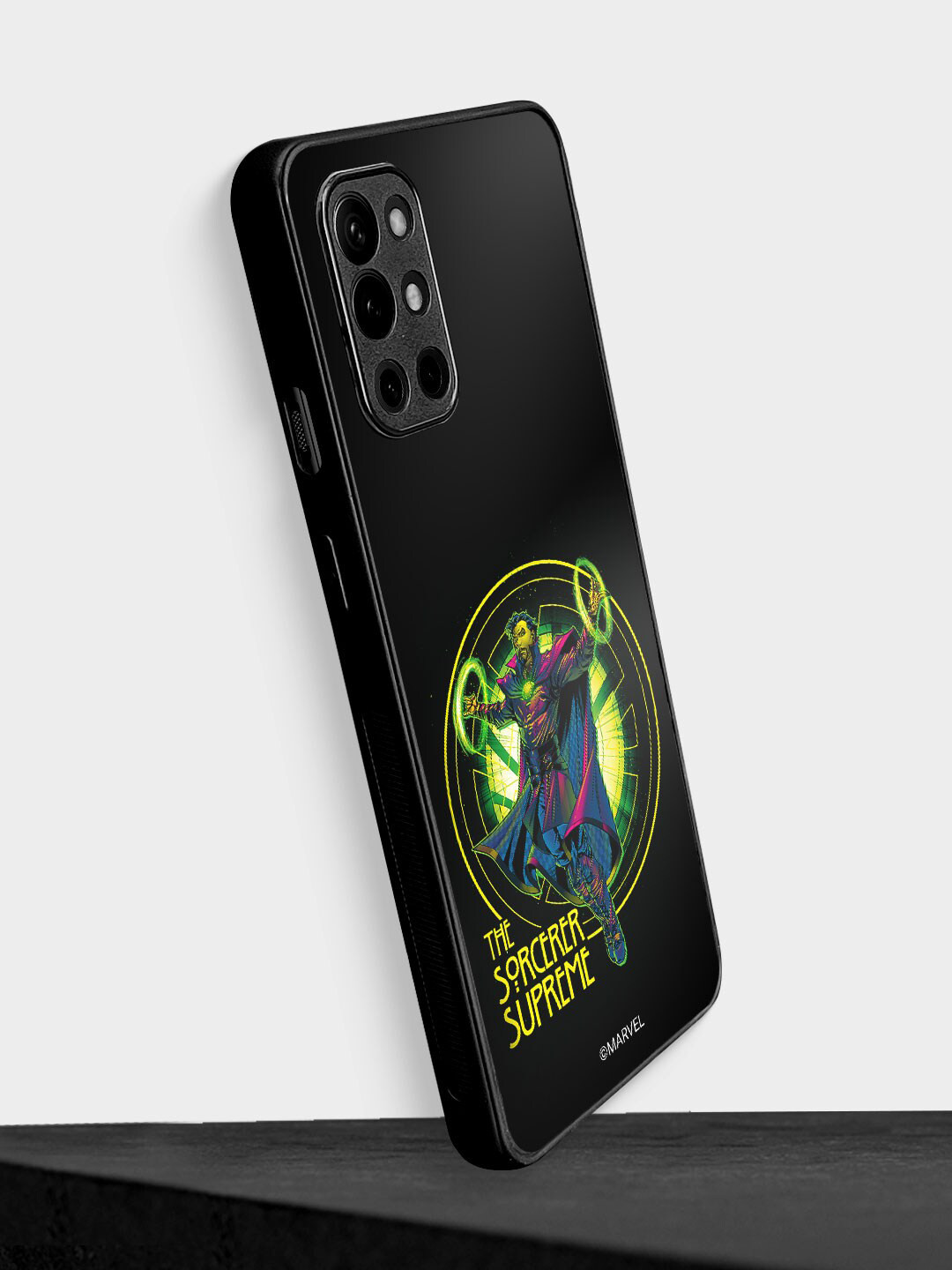 

macmerise The Sorcerer-Printed OnePlus 9R Bumper Phone Case, Black