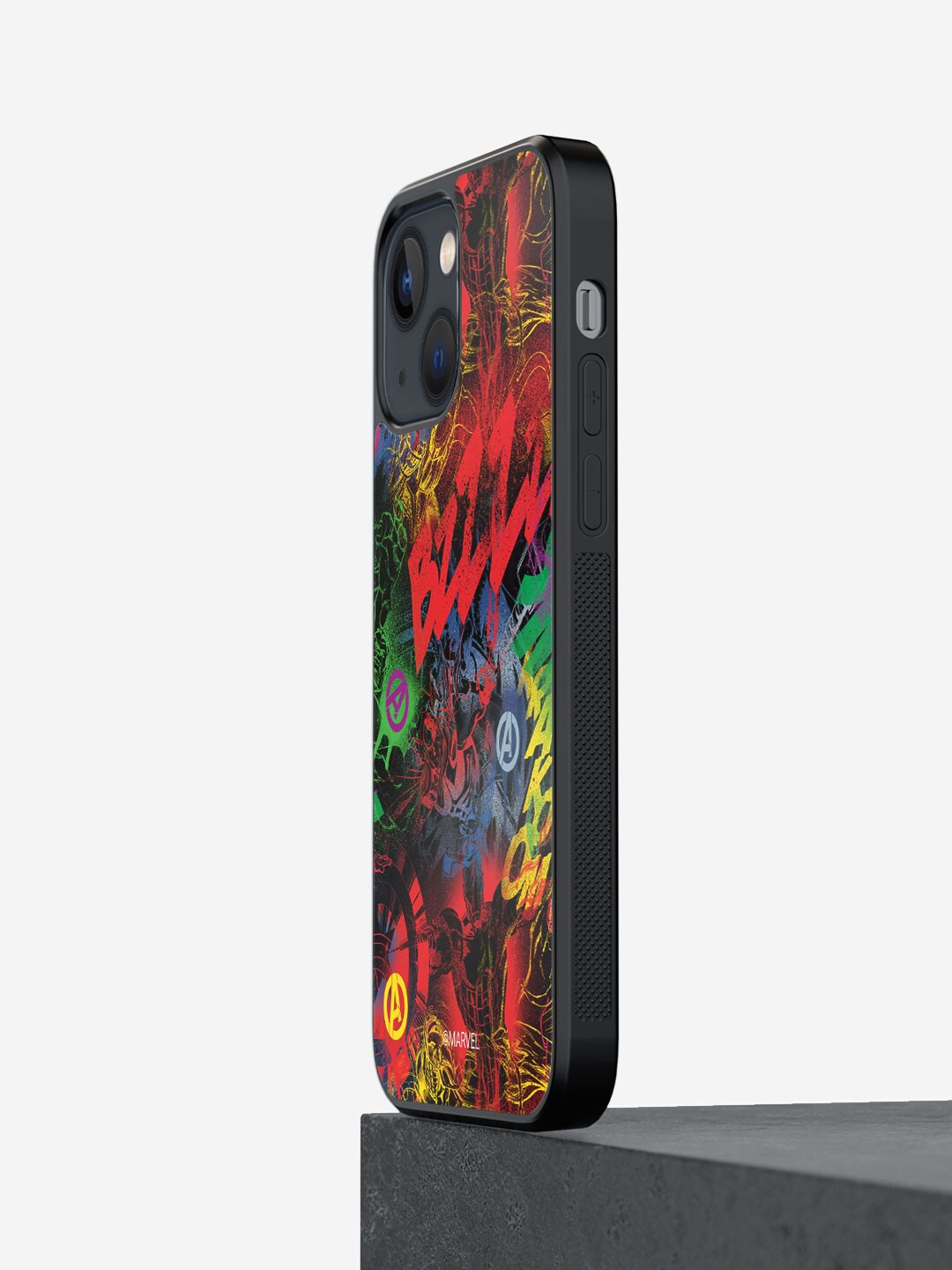 

macmerise Avenger Pattern iPhone 13 Phone Back Case, Multi