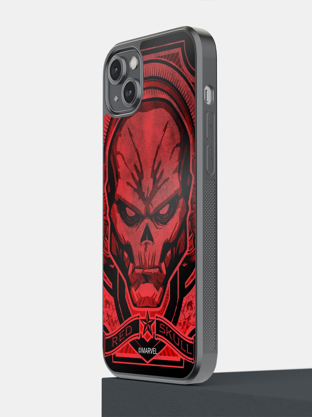 

macmerise Skull Design iPhone 14 Plus Bumper Case, Red