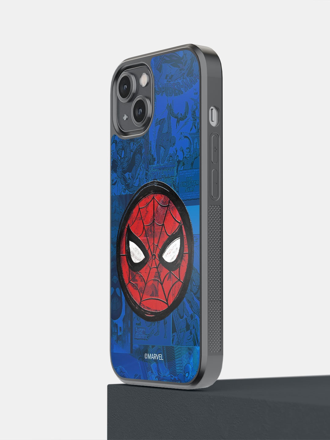

macmerise Spidey Tingling Eyes Design iPhone 14 Bumper Phone Back Case, Blue