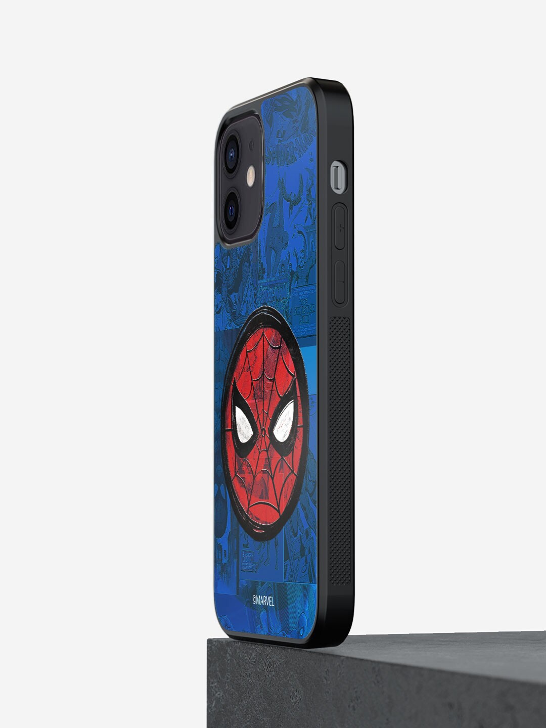 

Macmerise Spidey Tingling Eyes Design Printed iPhone 12 Bumper Case, Blue