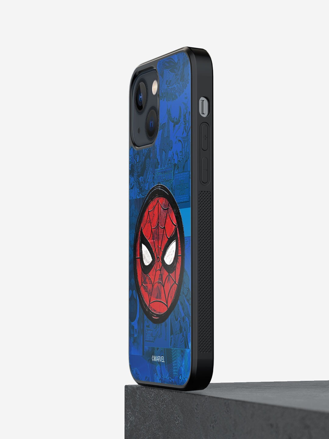 

Macmerise Spidey Tingling Eyes Design Printed iPhone13 Mini Bumper Case, Blue