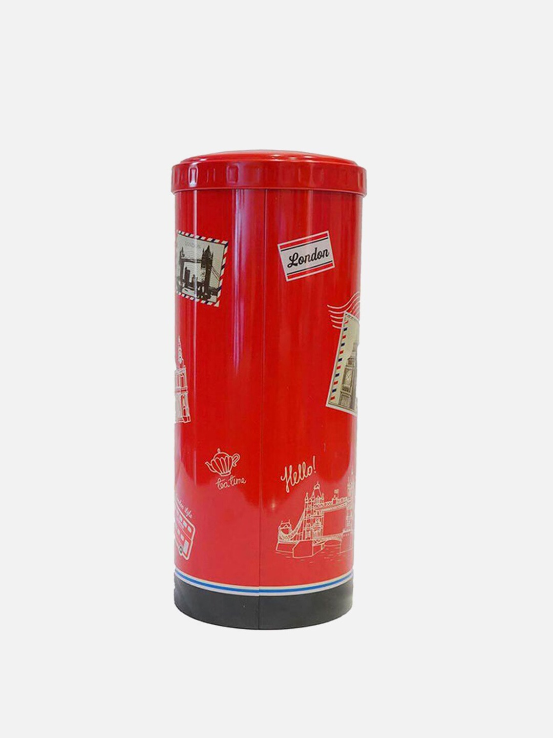 

Little Surprise Box LLP Red London Printed Tin Piggy Bank