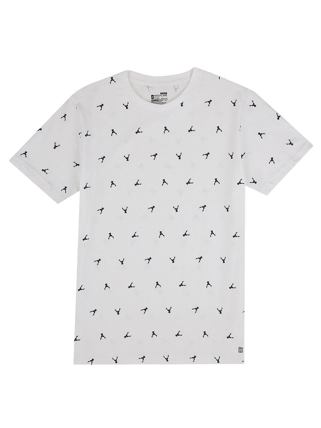 

Bodycare Kids Boys Conversational Printed Cotton T-shirt, White