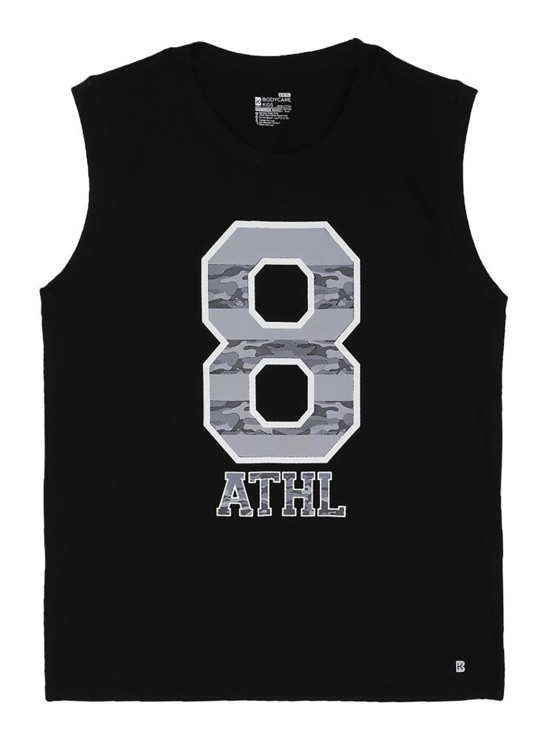 

Bodycare Kids Boys Typography Round Neck Antiviral Cotton T-shirt, Black